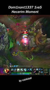 Hecarim 1v5 Pentakill - Dom1nant1337 League of Legends