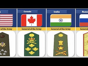 General Of The Army Insignia & Ranks From Different Countries