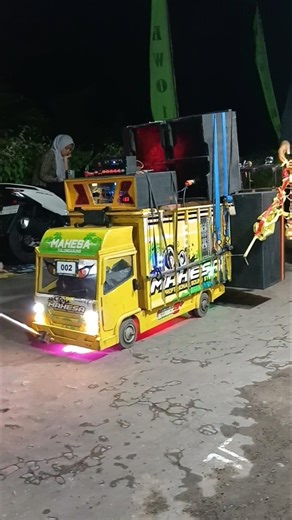 miniatur truck sound kuning lucu dan keren #shortsvideo
