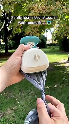 Picking up dog poop 🐶🫶🏻🥹