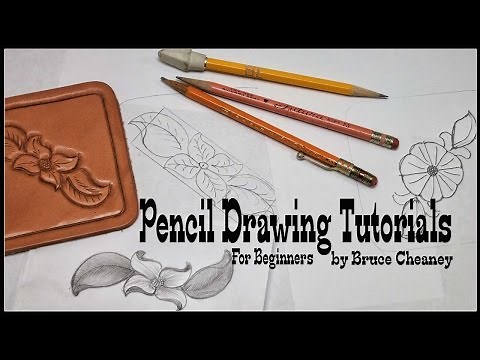 How to draw - leather tooling designs - how to draw for beginners - pencil drawing