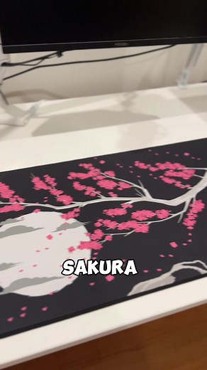 Upgrade Your Gaming Setup with Hystar's Black Sakura Mousepad