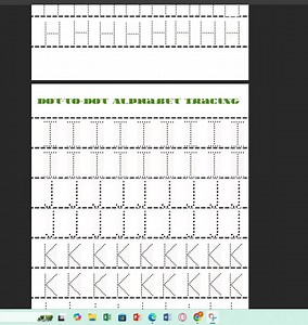 Alphabet Tracing Worksheets, ABC Dot to Dot Letters, Kids Handwriting Practice PDF