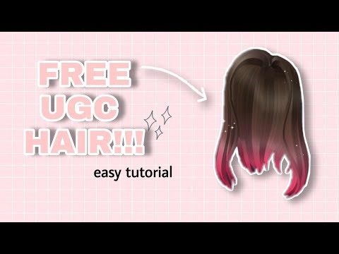 FREE UGC HAIR in roblox!! Sunsilk ugc hair easy guide 💖