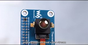 Waveshare Long-Wave IR Thermal Imaging Camera Module, 80×62 Pixels, 45°FOV, Available with Type-C Port