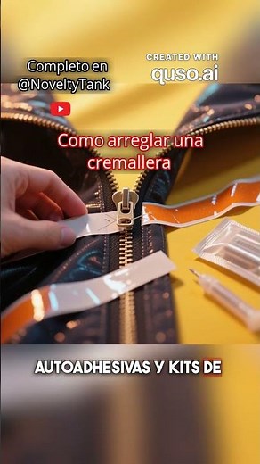 Como arreglar una cremallera con autoadhesivas y kits