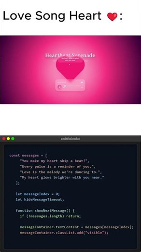 Heart Song #frontend #backend #coding #html #css #webdesign #programming #python #javascript