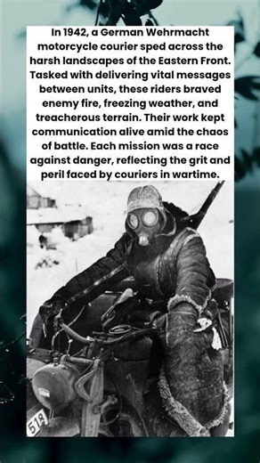 Wehrmacht Motorcycle Courier on the Eastern Front, 1942
