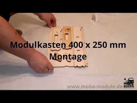 Modulkasten Modulbausatz Modelleisenbahn Spur N 400 x 250 mm MOBA Module