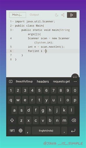 Episode:18 square pattern in java using simple tricks #tricks #coding #pattern #java💫🎉💥