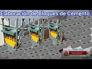👉👉Cómo FABRICAR Bloques de Cemento