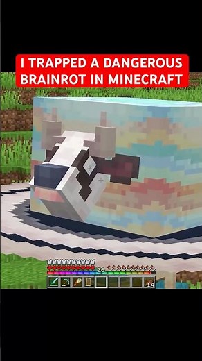 I TRAPPED A DANGEROUS BRAINROT IN MINECRAFT #minecraft #minecraftmods