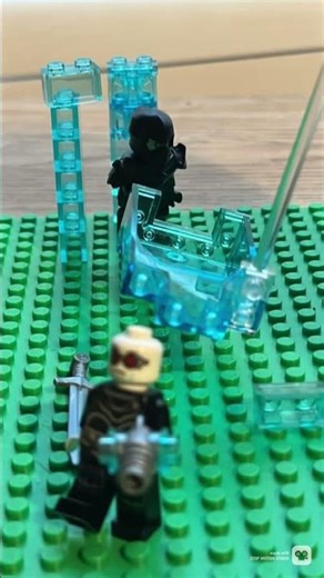 Battle 10 Mr. Freeze VS. Black Night #lego #stopmotion #shorts