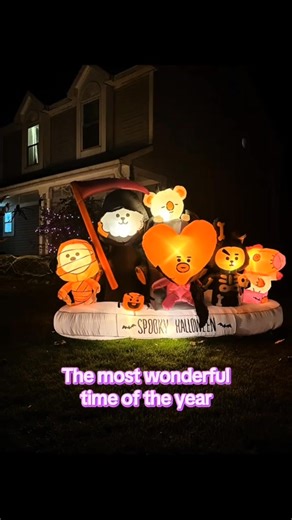 YESSS!!! HAHAHA!!! Happy Halloween!🎃🎃🎃 🎥 Video credits to @borahaesunbae #BTS #BT21 #halloweendecor | Christine Genevieve Musa