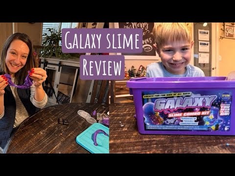 Galaxy slime is a great science kit to do with your kids #review
