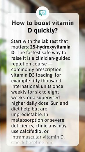How to boost vitamin D quickly?