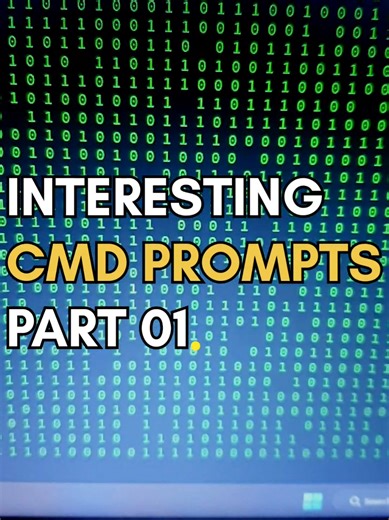 Interesting CMD prompts Pt01 #cmdtricks