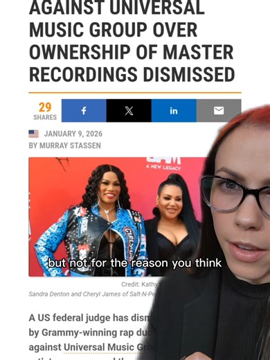 The Salt-N-Pepa (@Salt-N-Pepa Official) lawsuit has been dismissed. Here's why 🔊 See the deep dive video on Top Music Attorney YouTube! Make sure you always have a good Entertainment Attorney help with your contracts. We make sure every angle is covered. Need help with your music career? Email: ClientCare@DelgadoEntertainmentLaw.com ⚖️ #topmusicattorney #recordlabel #contract #musicnews #saltnpepa