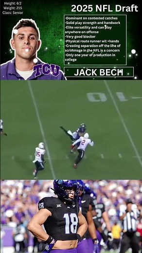 Jack Bech Scouting Report & Breakdown 🔥🦅 Eagles TOP TARGETS in the 2025 NFL Draft