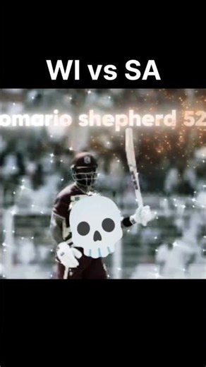 wi vs sa💀#romario shepherd💥