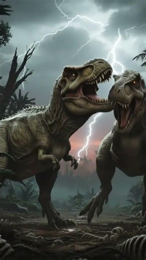 Oh no they are fighting!!!! #dinosaur #scary #fighting