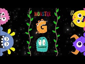 Monster Alphabet phonics Song from A to Z - ABC nursery rhymes & Educational video for kids #kids