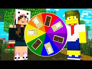 ROLETA MISTERIOSA COM PORTAS SECRETAS NO MINECRAFT !! (perigoso)