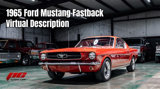 *SOLD* 1965 Ford Mustang Fastback Virtual Description-A Code-Auto See More: https://www.pcclassiccars.com/inventory | PC Classic Cars