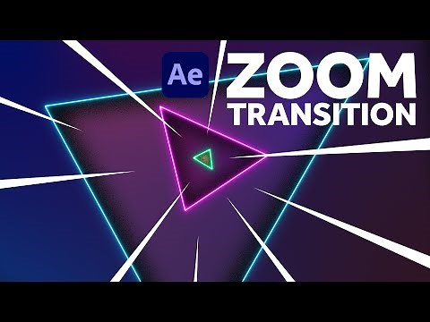 Neon Zoom Transition | After Effects Tutorial