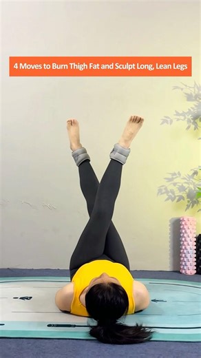 Home Leg Fat Burning Routine to Target Inner, Outer and Back Thighs for Lean Anime Legs