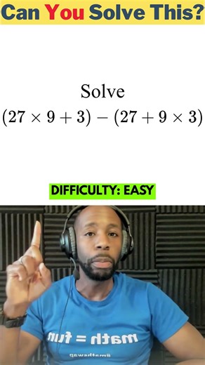 Solve this quick, easy math problem with a lot of operators #mathchallenge #mathswap
