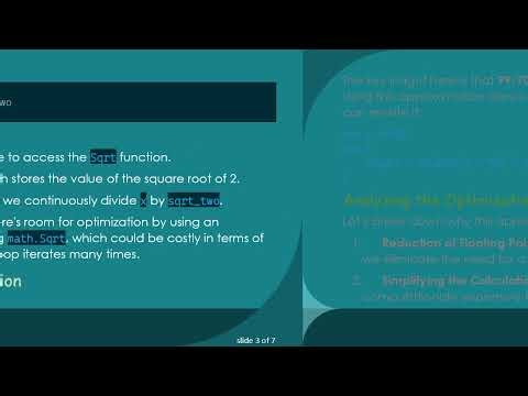 Speeding Up Division by Square Roots Through Approximation: A Practical Approach