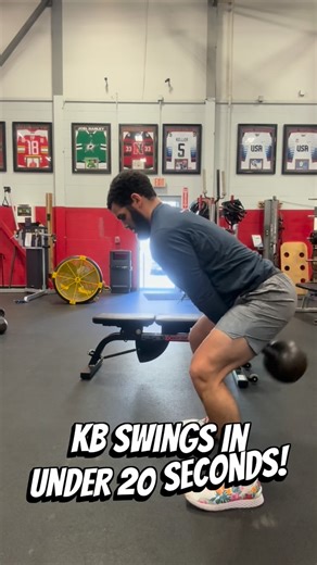Cameron McGhee on Instagram: "Here’s a Quick and Easy Breakdown to KB Swings!!! START: Standing over the Bell 🔔 Next: Step Back & Hinge! After that: Reach & Grab Horns 🤘🏽 Then we: Snap 🏈, Tap 🍑, Stand Tall 🆙 Repeat 🔁 as many as necessary! This Simple Breakdown of this complex movement will have you swinging effortlessly in no time! #kettlebell #swing #teach #learn #simple"