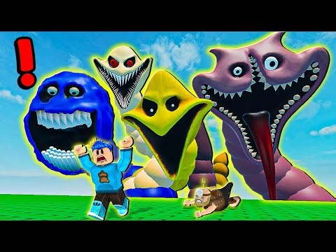 AKU MASUK KEDALAM MULUT 4 CACING SERAM RAKSAKSA DI ROBLOX!! SCARY WORM!
