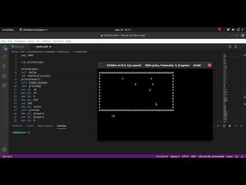 simple x86 assembly game