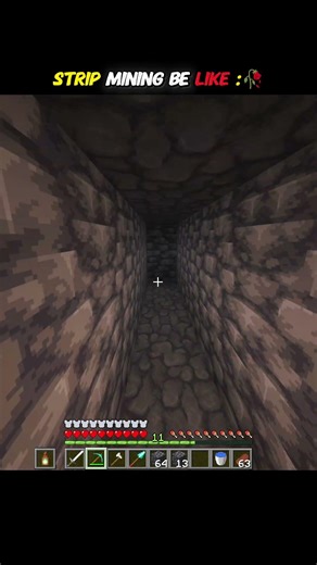 Never doing strip mining again 😭🥀