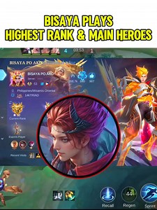 39K views · 746 reactions | My friend Bisaya Plays ML Acc Highest Rank and Top 5 Main Heroes Win Rate in Mobile Legends #MLBB #MobileLegendsBangBang #marksman | Professor Joseph | Facebook