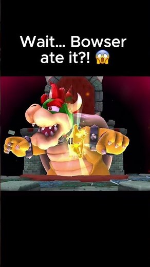Mario: almost wins Bowser: eats it 😭 #mario #nintendoswitch #nintendo