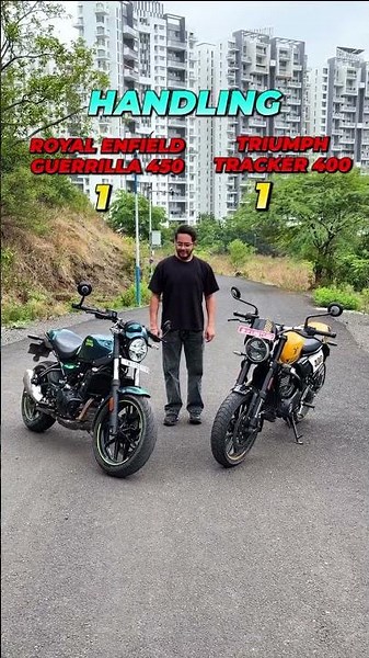 RE Guerrilla 450 vs Triumph Tracker 400: The Better Bike?