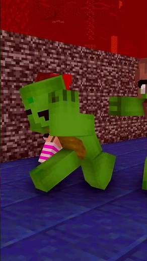 Help JJ get through the Death Run! - Maizen Minecraft Animation #maizen #minecraft #shorts