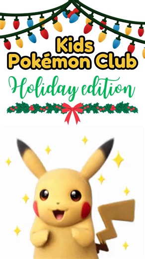 ✨Next week is a special Holiday edition of our Kids Pokémon Club! ❄🎁 There will be games and snacks to go along with our card trading fun. Register at https://johnston.librarycalendar.com/event/pokemon-kids-club-21139 | Johnston Public Library
