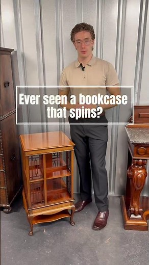Edwardian Revolving Bookcase – Ingenious Design in Motion