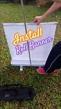 cara pasang #rollup print install #rollupbanner 160x60 cetak roll banner murah tutorial #carainstall