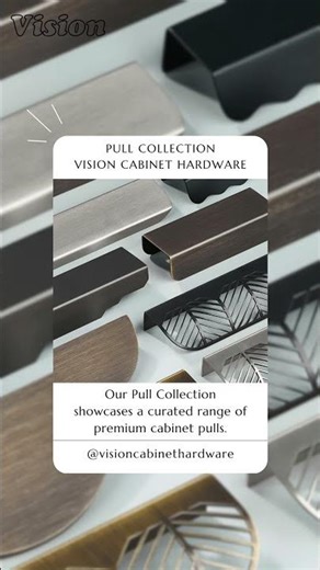 Luxury is in the details elevate your cabinetry with premium hardware from Vision Cabinet Hardware.