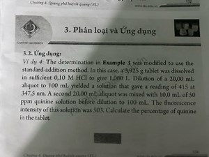 Question:The determination in Example 3 was modified to use t... | Filo