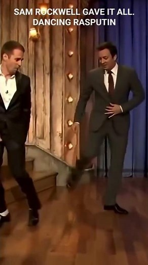 SAM ROCKWELL GAVE IT ALL.DANCING RASPUTIN #love #dancer #rasputin #actor #samrockwell #jimmyfallon