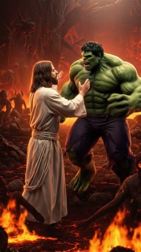 #jesus #hulk #jesuscrist #marvel #devil