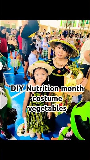 DIY vegetables nutrition month costume