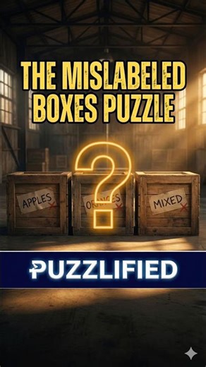 The Mislabeled Boxes Puzzle 🍎🍊 #shorts