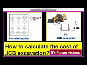 How to calculate the excavation cost of JCB?/ Calculating the excavation cost by using Excavators.